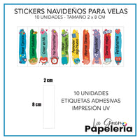 STICKERS PARA VELAS POR MAYOR X 50 UNIDADES