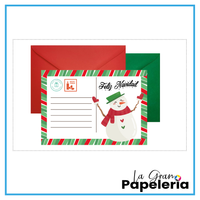 POSTAL NAVIDEÑA CON SOBRE
