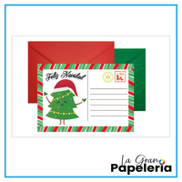 POSTAL NAVIDEÑA CON SOBRE