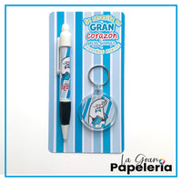 KIT BOLIGRAFO + LLAVERO REF. FLORK DÍA DEL MAESTRO X6