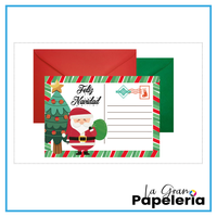 POSTAL NAVIDEÑA CON SOBRE