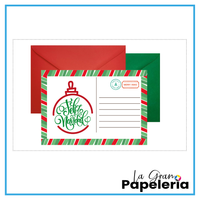 POSTAL NAVIDEÑA CON SOBRE