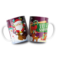 MUG TEMPORADA NAVIDAD - REF. NAV PERSONAJES X 12