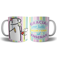 MUG TEMPORADA MAESTROS - REF. FLORK X 6