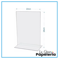 HABLADOR ACRÍLICO TIPO T