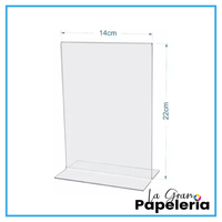 HABLADOR ACRÍLICO TIPO T