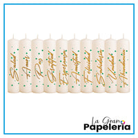 VELAS NAVIDEÑAS X 10 UND EN CAJA