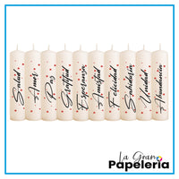 VELAS NAVIDEÑAS X 10 UND EN CAJA