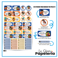 STICKERS KIT TEXTILES + ÚTILES REF DRAGON BALL