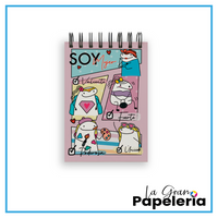 MINI LIBRETA MUJER