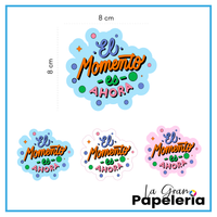 STICKERS FRASES X 3 UNIDADES