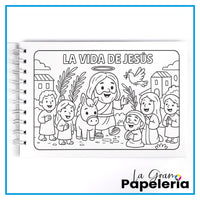 LA VIDA DE JESÚS LIBRO PARA COLOREAR 30H