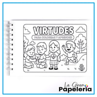 VIRTUDES LIBRO PARA COLOREAR 20H