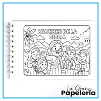 MUJERES DE LA BIBLIA LIBRO PARA COLOREAR 20H