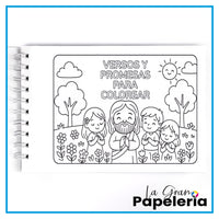 VERSOS Y PROMESAS LIBRO PARA COLOREAR 30H