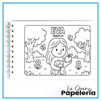 MUJERES DE LA BIBLIA LIBRO PARA COLOREAR 20H