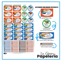 STICKERS PARA ÚTILES REF HOTWEELS