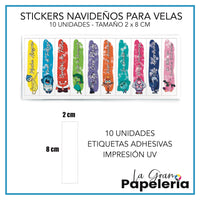 STICKERS PARA VELAS POR MAYOR X 50 UNIDADES