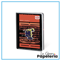 CUADERNO COSIDO CUADRICULADO TAPA FLEXIBLE 100 HOJAS MASTER SCRIBE HOMBRE