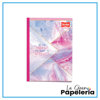 CUADERNO COSIDO CUADRICULADO TAPA FLEXIBLE 100 HOJAS MASTER SCRIBE MUJER