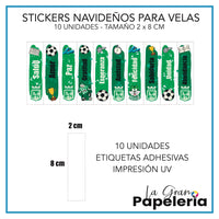 STICKERS PARA VELAS POR MAYOR X 50 UNIDADES
