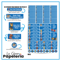STICKERS PARA ÚTILES REF PAW PATROL