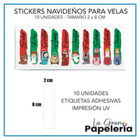 STICKERS PARA VELAS POR MAYOR X 50 UNIDADES