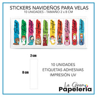 STICKERS PARA VELAS POR MAYOR X 50 UNIDADES