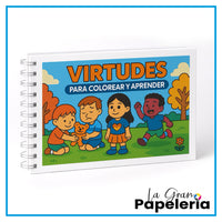 VIRTUDES LIBRO PARA COLOREAR 20H