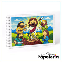 HÉROES DE LA FE LIBRO PARA COLOREAR 30H