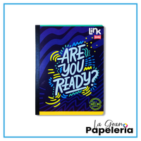 CUADERNO COSIDO CUADRICULADO CON STICKER 100 HOJAS SCRIBE LINK HOMBRE