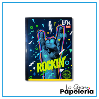 CUADERNO COSIDO CUADRICULADO CON STICKER 100 HOJAS SCRIBE LINK HOMBRE