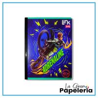 CUADERNO COSIDO CUADRICULADO CON STICKER 100 HOJAS SCRIBE LINK HOMBRE