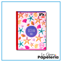 CUADERNO COSIDO CUADRICULADO CON STICKER 100 HOJAS SCRIBE LINK MUJER