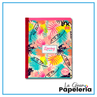 CUADERNO COSIDO CUADRICULADO CON STICKER 100 HOJAS SCRIBE LINK MUJER