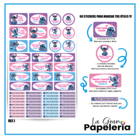 STICKERS PARA ÚTILES REF STICH