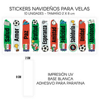 STICKERS PARA VELAS X 1O UNIDADES
