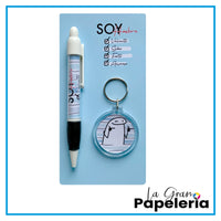 KIT BOLIGRAFO + LLAVERO REF. FLORK HOMBRE