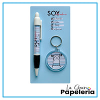 KIT BOLIGRAFO + LLAVERO REF. FLORK HOMBRE