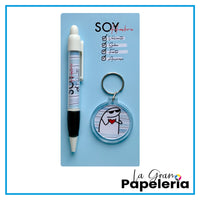 KIT BOLIGRAFO + LLAVERO REF. FLORK HOMBRE