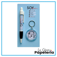 KIT BOLIGRAFO + LLAVERO REF. FLORK HOMBRE