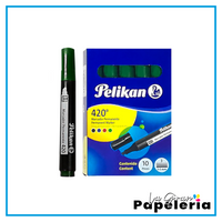 MARCADOR PERMANENTE PELIKAN CAJA X 10  REF 420 (UNICOLOR)