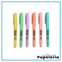 RESALTADOR PASTEL MEDIANO OFFIESCO ESTUCHE X 6 UND
