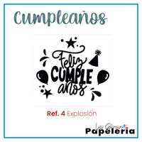 STICKER GLOBO CUMPLEAÑOS