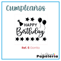 STICKER GLOBO CUMPLEAÑOS