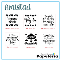 STICKER GLOBO AMISTAD