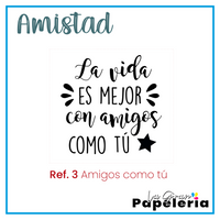 STICKER GLOBO AMISTAD