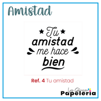 STICKER GLOBO AMISTAD