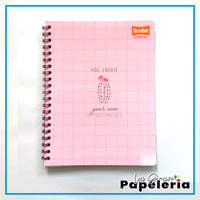 CUADERNO 105 ANILLADO TAPA FLEXIBLE MUJER (MASTER SCRIBE)
