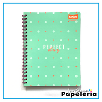 CUADERNO 105 ANILLADO TAPA FLEXIBLE MUJER (MASTER SCRIBE)